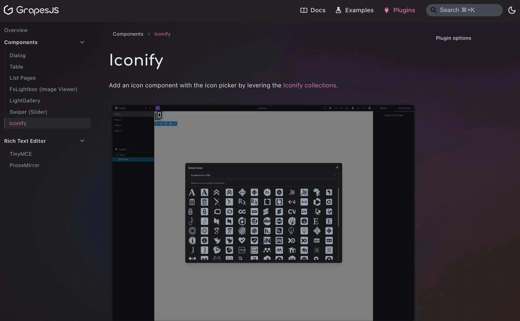 Iconify Plugin