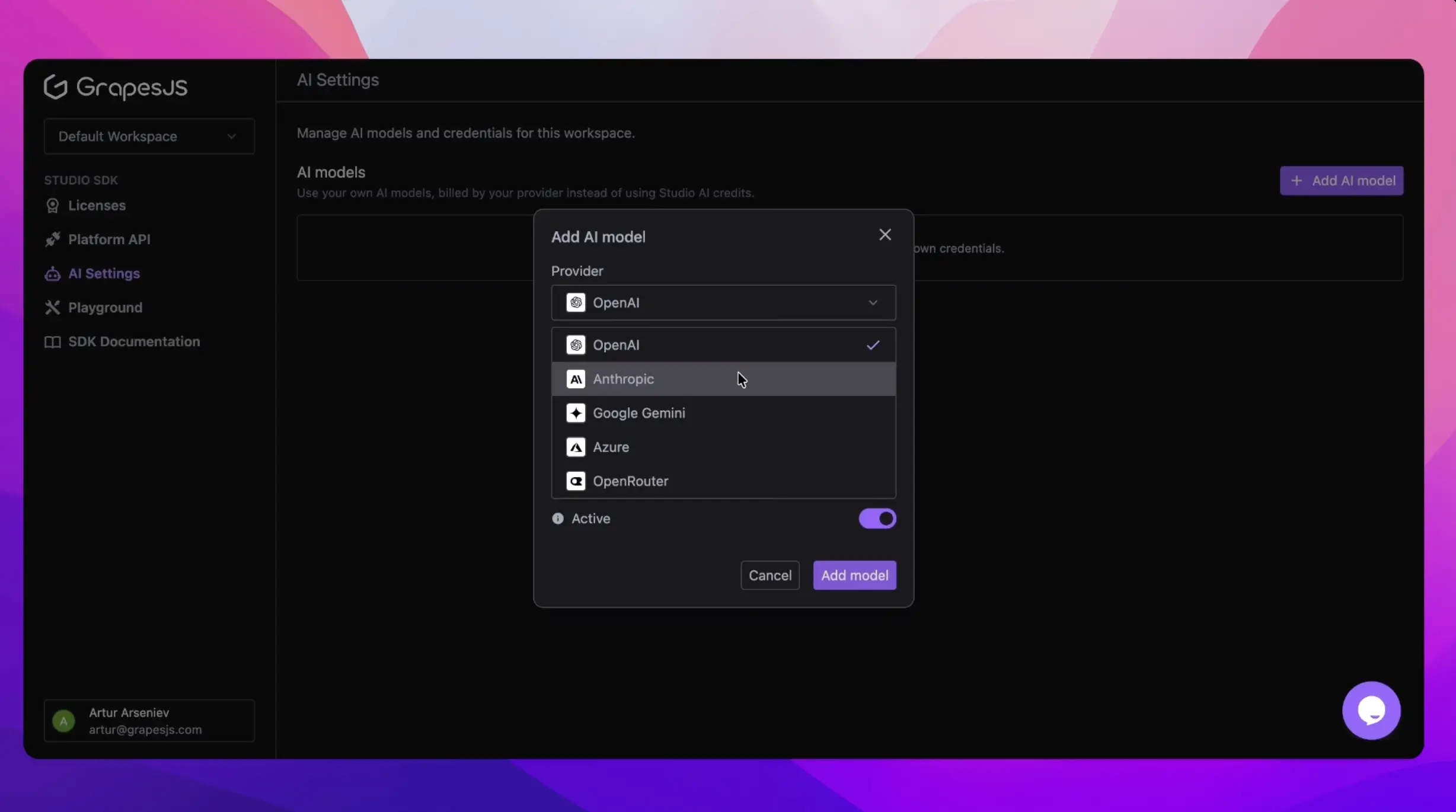Cover Image for AI Chat Now Supports Your Own Models and Custom Prompts